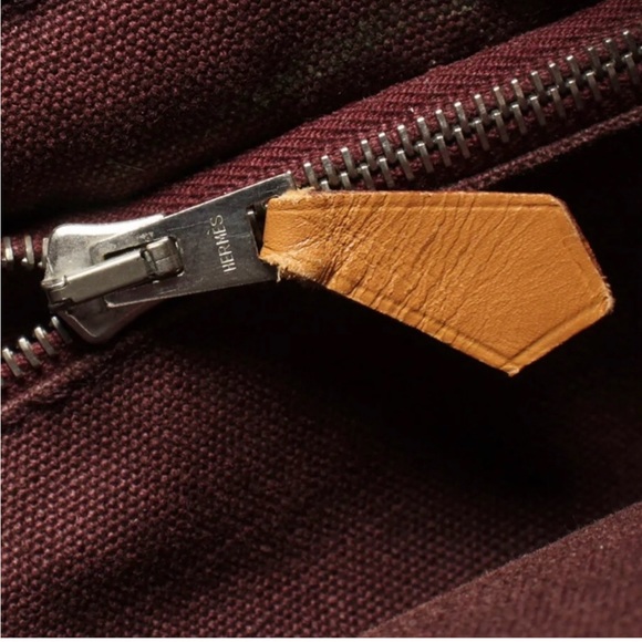 Hermes Fourre Tout PM handbag tote bag silver hardware unisex Brown Pre Loved - Picture 7 of 9